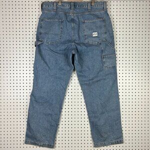 Levi's Carpenter Work Wear Jeans 40x32 Blue Denim Wide Leg Baggy Signature Y2K
